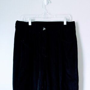 Black Corduroy Style Pants